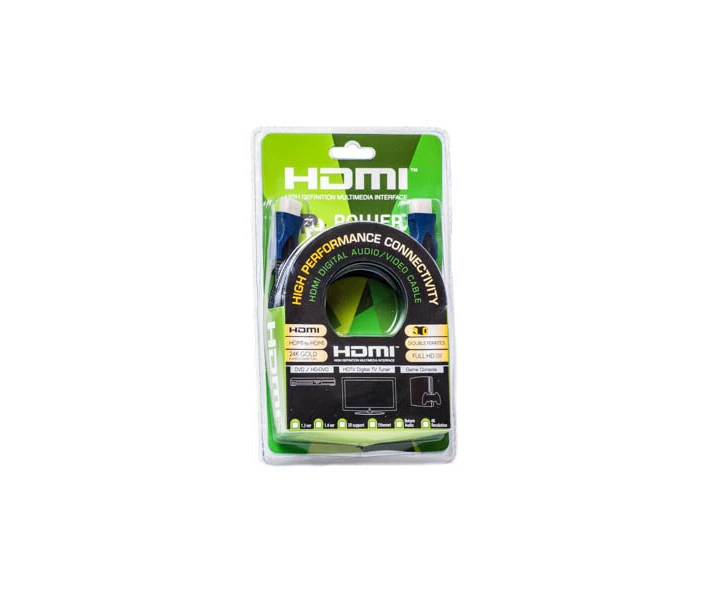 Фото - кабель та перехідник Кабель PowerPlant HDMI - HDMI 3m Gold Plated 1.4V KD00AS1202