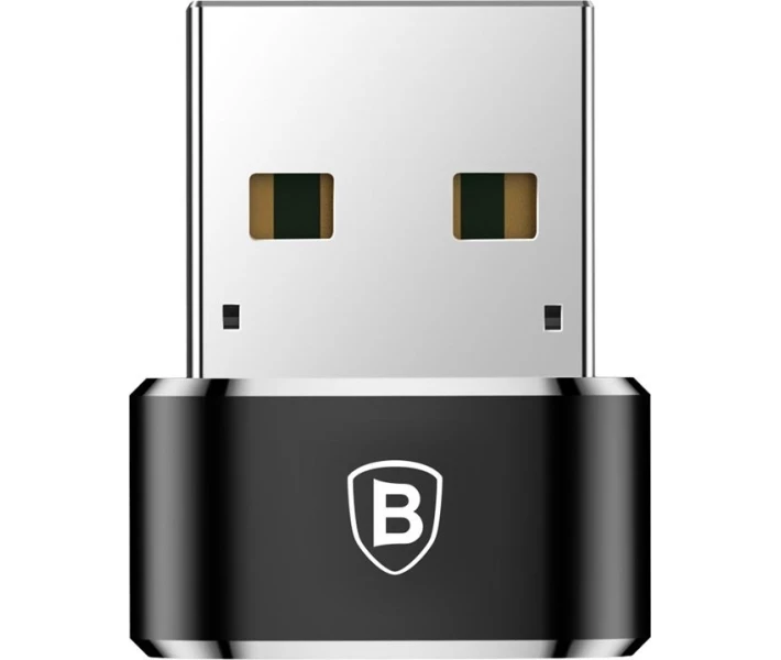Фото - кабель та перехідник Адаптер Baseus Mini Type-C female to USB (CAAOTG-01) чорн.