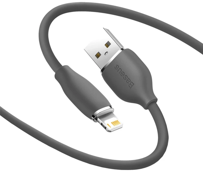 Фото - кабель та перехідник Кабель Baseus USB to LightningP 2.4A 1.2m (CAGD000001) чорний