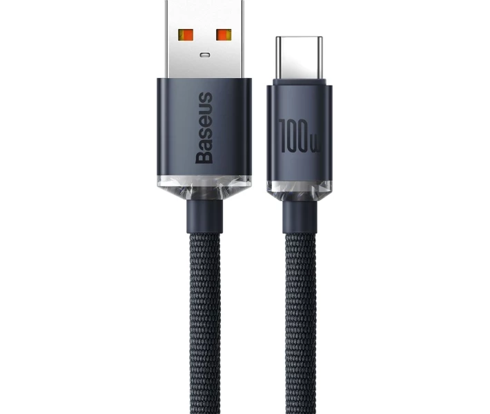 Фото - кабель та перехідник Кабель Baseus USB to Type-C 100W 2m (CAJY000501) чорний