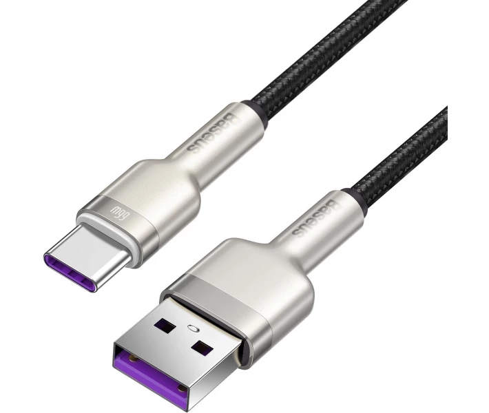 Фото - кабель та перехідник Кабель Baseus USB to Type-C 66W 2m (CAKF000201) чорний