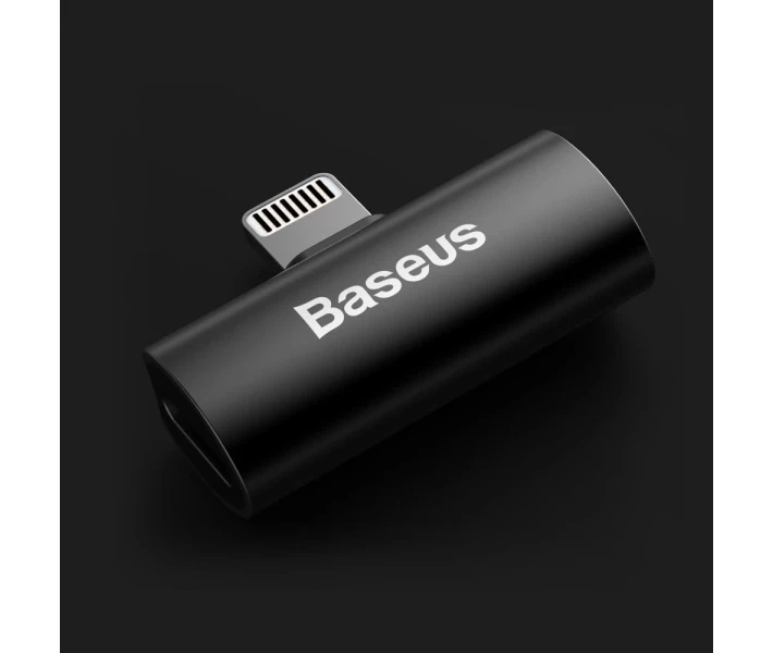 Фото - кабель та перехідник Адаптер Baseus iP Male to Dual iP Adapter L46 (CAL46-01) чор.