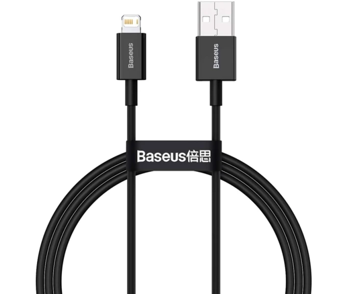 Фото - кабель та перехідник Кабель Baseus USB to Lightning 2.4A 1m (CALYS-A01) чорний