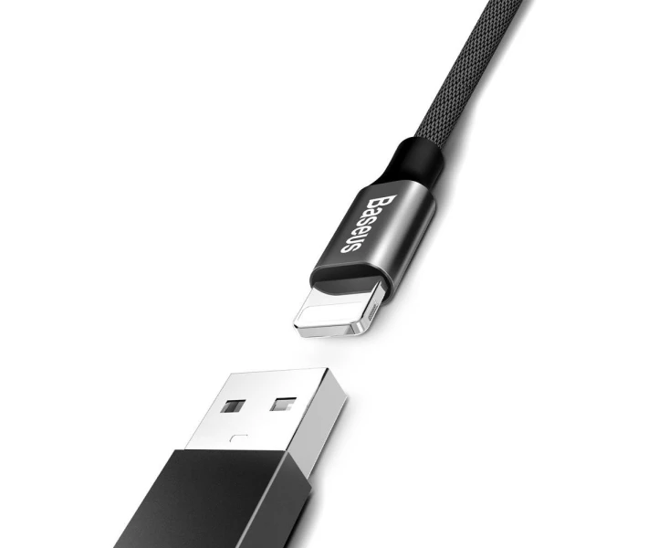 Фото - кабель та перехідник Кабель Baseus USB to Lightning 1.8m (CALYW-A01) чорний