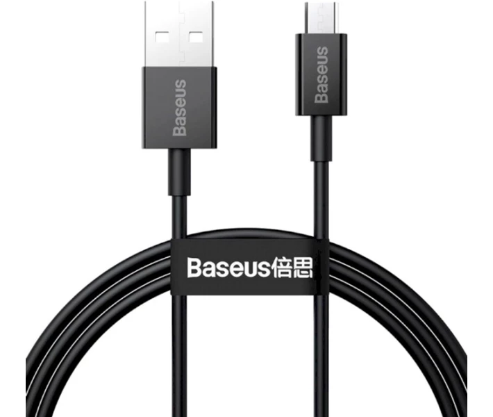 Фото - кабель та перехідник Кабель Baseus USB to Micro 2A 1m (CAMYS-01) чорн