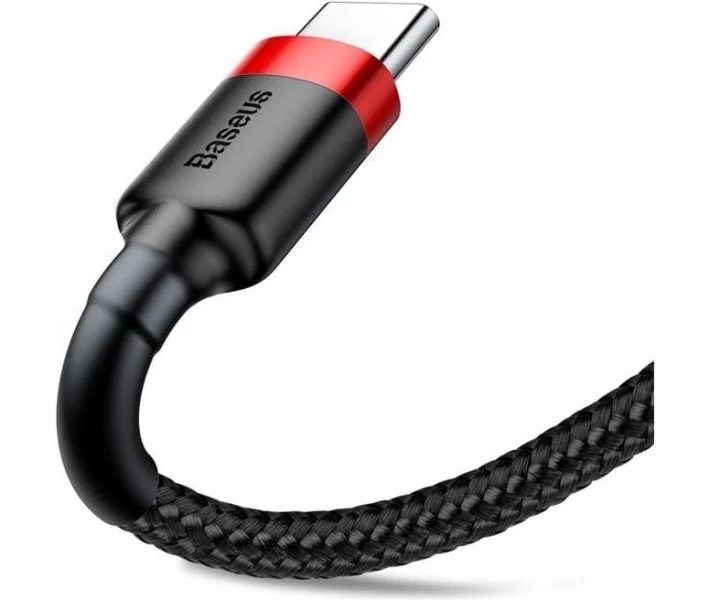 Фото - кабель та перехідник Кабель Baseus USB to Type-C 2A 3m (CATKLF-U91) черв/чорн