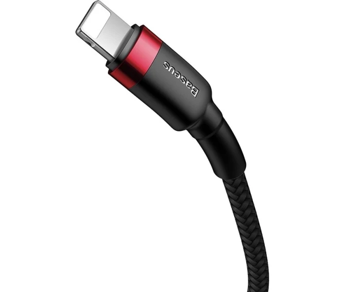 Фото - кабель та перехідник Кабель Baseus Type-C/Lightning PD 20W 1m(CATLKLF-91)черв/чор