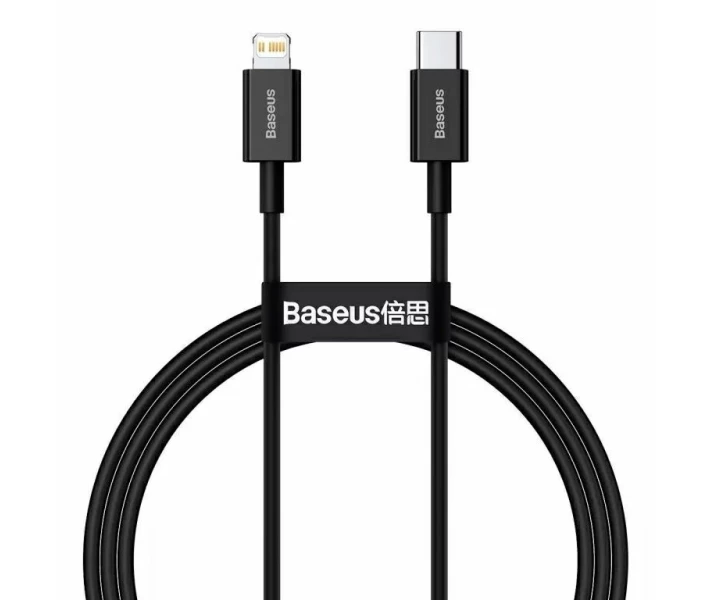 Фото - кабель та перехідник Кабель Baseus Type-C to Lightning PD 20W 1m (CATLYS-A01) чорний