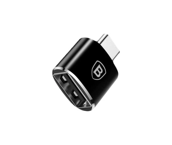 Фото - кабель та перехідник Адаптер Baseus Mini Type-C to USB (CATOTG-01) чорний