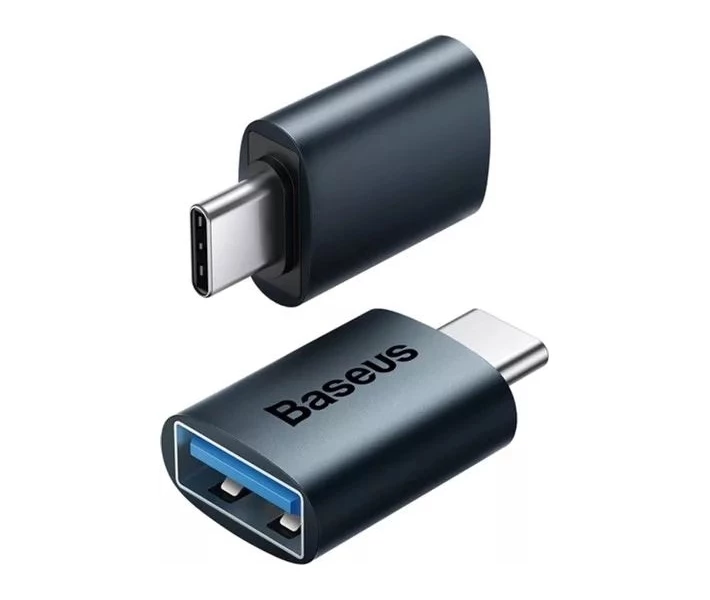 Фото - кабель та перехідник Адаптер Baseus Mini OTG Type-C to USB-A 3.1 (ZJJQ000003)блак