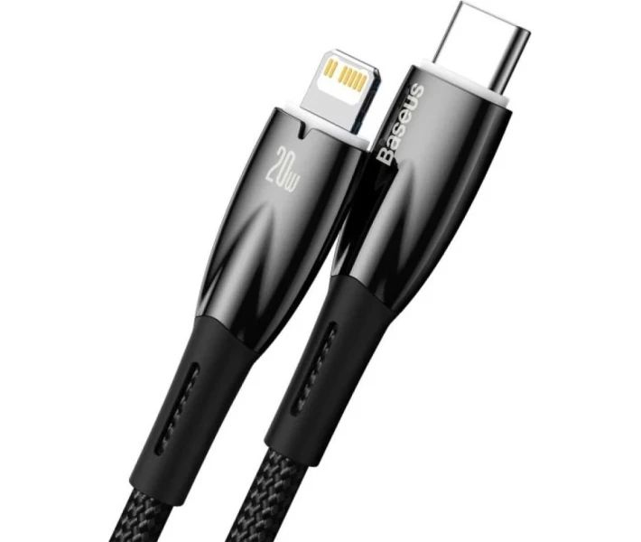 Фото - кабель та перехідник Кабель Baseus Type-C to Lightning 20W 1m (CADH000001) чорний