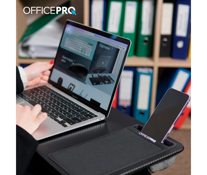 Фото - стіл і підставку для ноутбука Підставка для ноутбука OfficePro CP615B Black