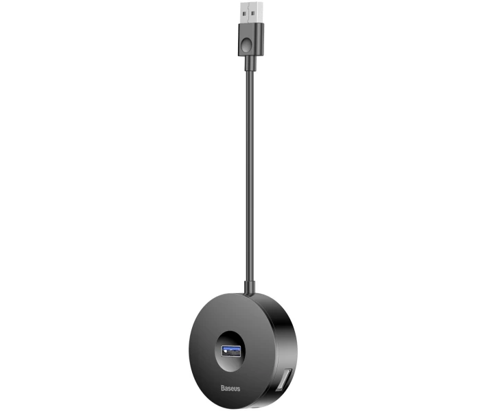 Фото - кардрідер Хаб-адаптер Baseus USB/USB3.0*1+USB2.0*3 10cm (CAHUB-F01) чорний