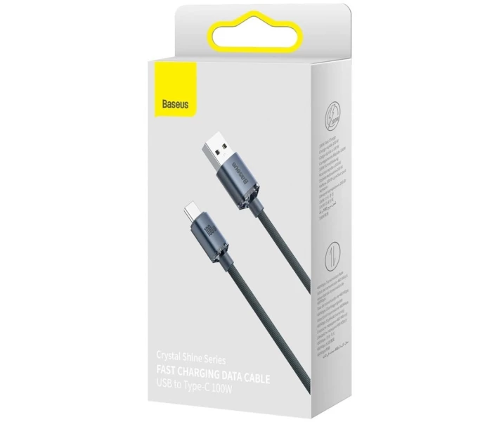 Фото - кабель та перехідник Кабель Baseus USB to Type-C 100W 1.2m (CAJY000401) чорний