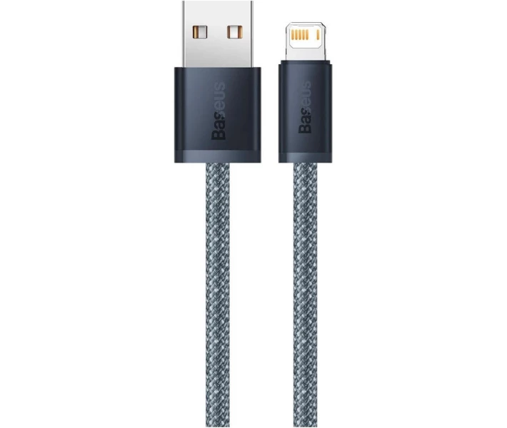 Фото - кабель та перехідник Кабель Baseus USB to Lightning 2.4A 1m (CALD000416) сірий