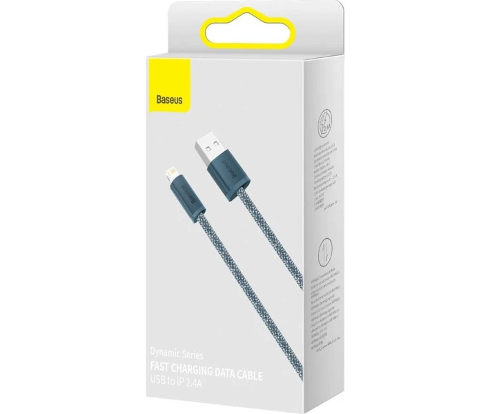 Фото - кабель та перехідник Кабель Baseus USB to Lightning 2.4A 1m (CALD000416) сірий