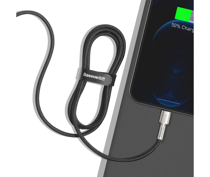 Фото - кабель та перехідник Кабель Baseus USB to Lightning 2.4A 1m (CALJK-A01) чорний