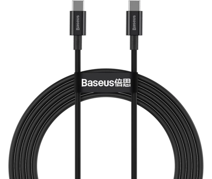 Фото - кабель та перехідник Кабель Baseus Type-C/Type-C 100W 1m (CATYS-B01)чорн