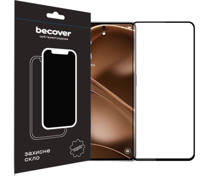 Фото - захисне скло для смартфона Захисне скло BeCover чорне (710625) для Poco X6 Pro