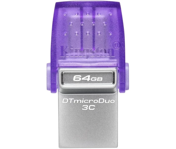 Фото - флешку Флеш-пам'ять USB Kingston DT microDuo 3C 64GB USB-A+USB-C (DTDUO3CG3/64GB)