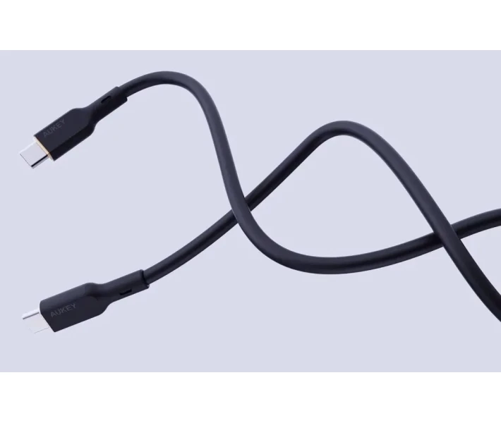 Фото - кабель та перехідник Кабель Aukey Type-C/Type-C 100W 1.8m (CB-SCC102) чорний