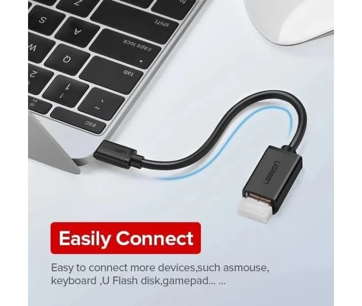 Фото - кабель та перехідник Перехідник UGREEN US154 USB-C Male/USB 3.0 A Female(30701)чорн.