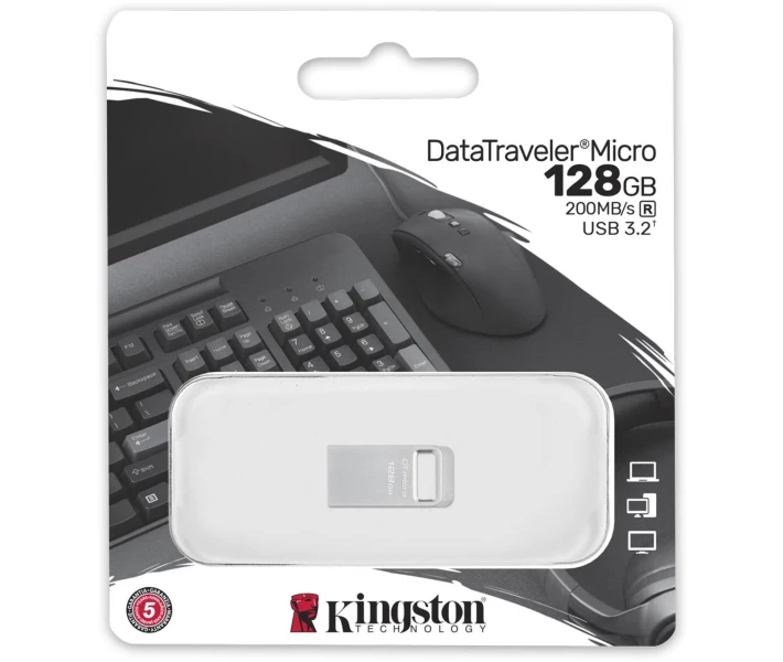 Фото - флешку Флеш-пам'ять USB Kingston DT Micro 128GB USB 3.2 (DTMC3G2/128GB)