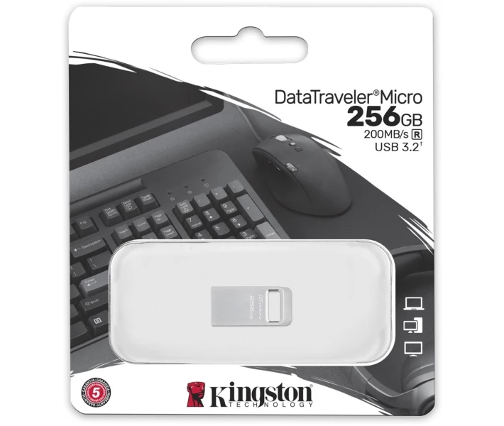 Фото - флешку Флеш-пам'ять USB Kingston DT Micro 256GB USB 3.2 (DTMC3G2/256GB)