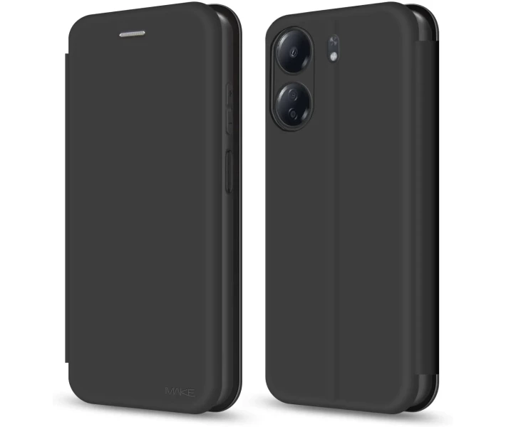 Фото - чохол для смартфону Чохол MAKE Flip чорний для Xiaomi Redmi 13C/Poco C65