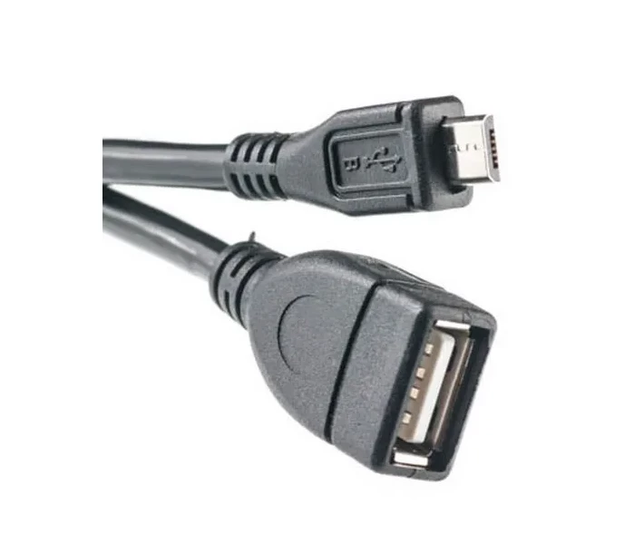 Фото - кабель та перехідник Кабель PowerPlant OTG USB 2.0 AF - Micro, 0.1м KD00AS1232