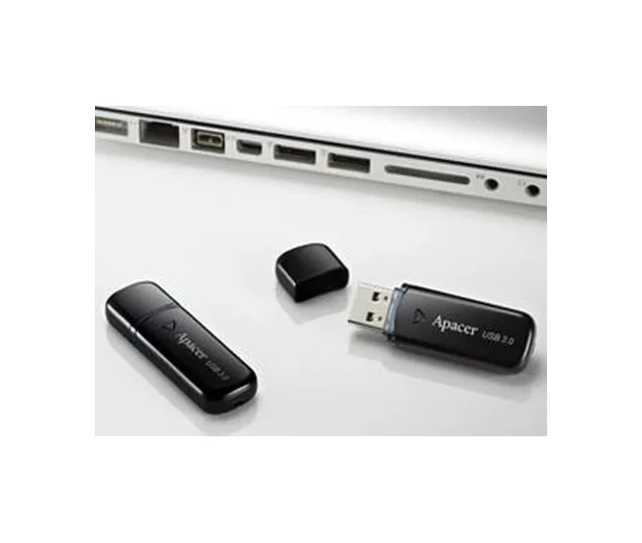 Фото - флешку Флеш-пам'ять USB Apacer AH355 32GB Black USB3.0 (AP32GAH355B-1)