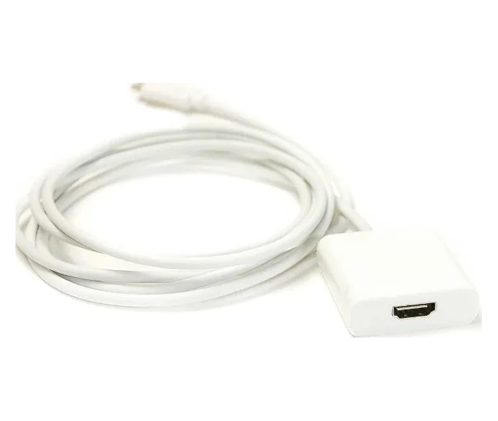 Фото - кабель та перехідник Кабель PowerPlant USB Type C-HDMI female, 1.8m (KD00AS1271)