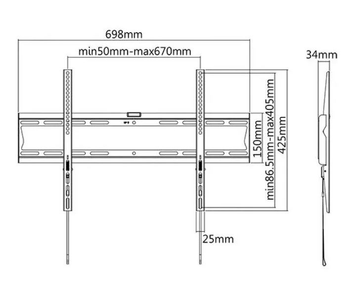 Фото - кронштейн для телевізора Кріплення для ТВ ITECHmount PLB-60