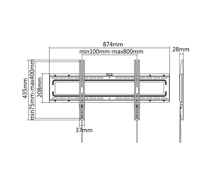 Фото - кронштейн для телевізора Кріплення для ТВ ITECHmount PLB-80