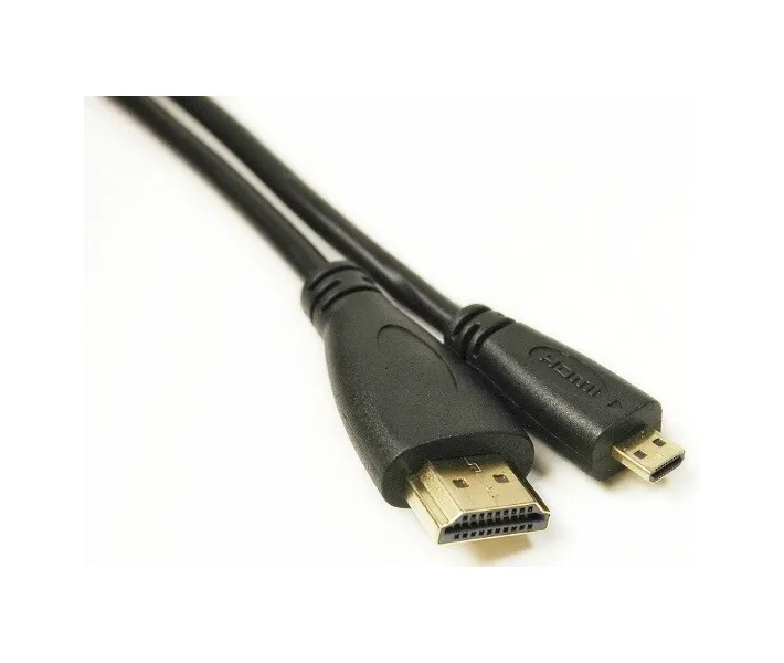 Фото - кабель та перехідник Кабель PowerPlant HDMI - micro HDMI, 2м, позолочені коннектори, 1.4V