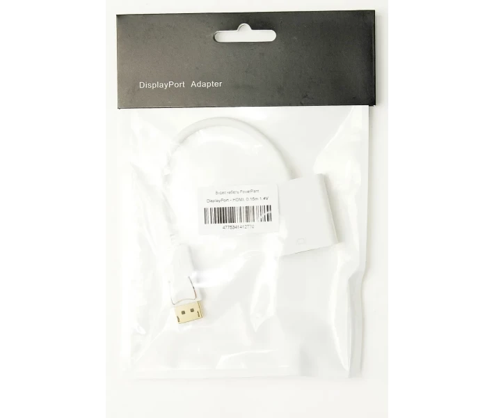 Фото - кабель та перехідник  - -перехідник PowerPlant HDMI - DisplayPort, 0.15м, 1.4V