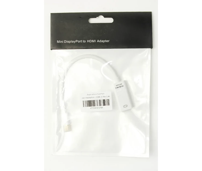 Фото - кабель та перехідник  - -перехідник PowerPlant HDMI - mini DisplayPort, 0.15м, 1.4V