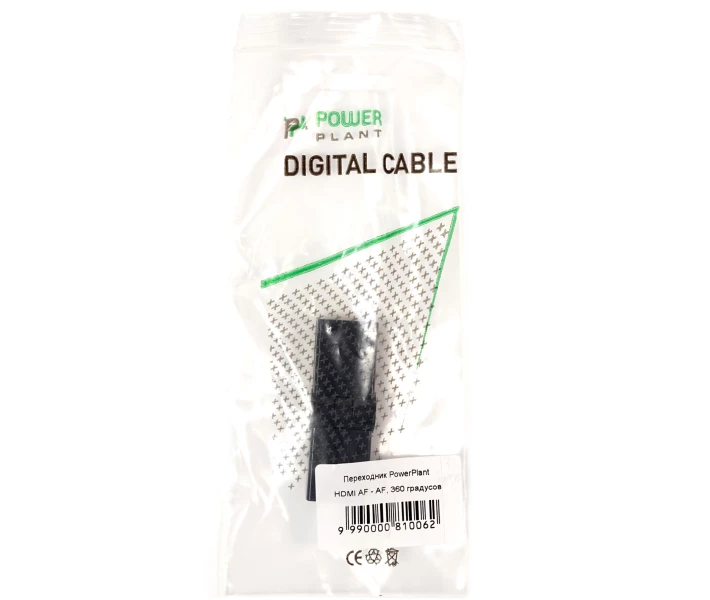 Фото - кабель та перехідник  -перехідник PowerPlant HDMI AF - AF, 360 градусів