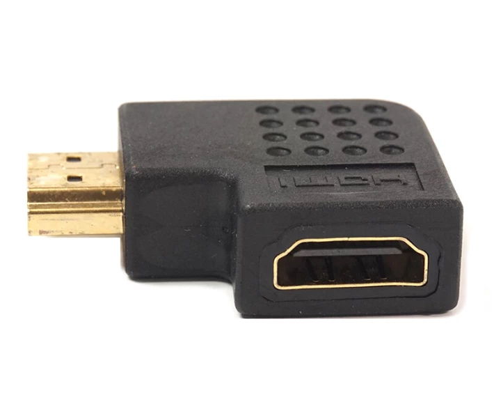 Фото - кабель та перехідник  -перехідник PowerPlant HDMI AF - HDMI AM, правий кут