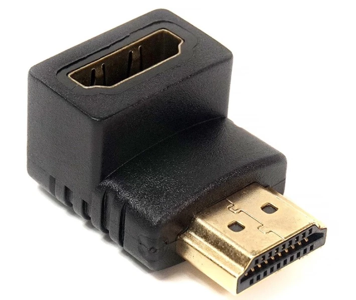 Фото - кабель та перехідник  -перехідник PowerPlant HDMI AF - HDMI AM, нижній кут