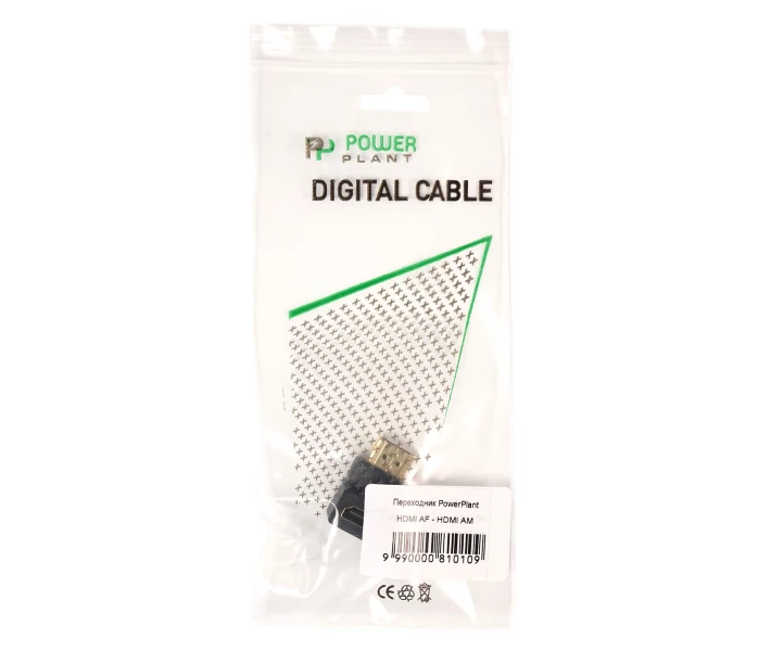 Фото - кабель та перехідник  -перехідник PowerPlant HDMI AF - HDMI AM, нижній кут