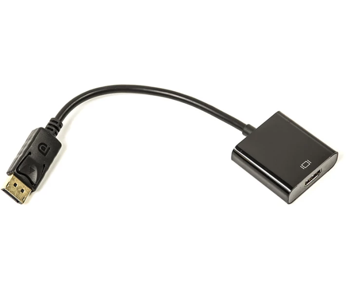 Фото - кабель та перехідник  -перехідник PowerPlant HDMI - DisplayPort, 0.15м, чорний