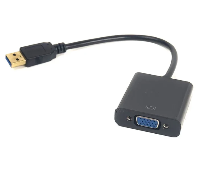 Фото - кабель та перехідник Кабель  -перехіднік PowerPlant USB 3.0 M - VGA F