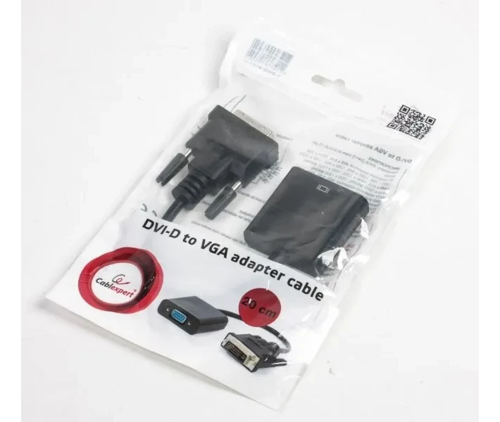 Фото - кабель та перехідник Адаптер Cablexpert A-DVID-VGAF-01, DVI-D - VGA (A-DVID-VGAF-01)