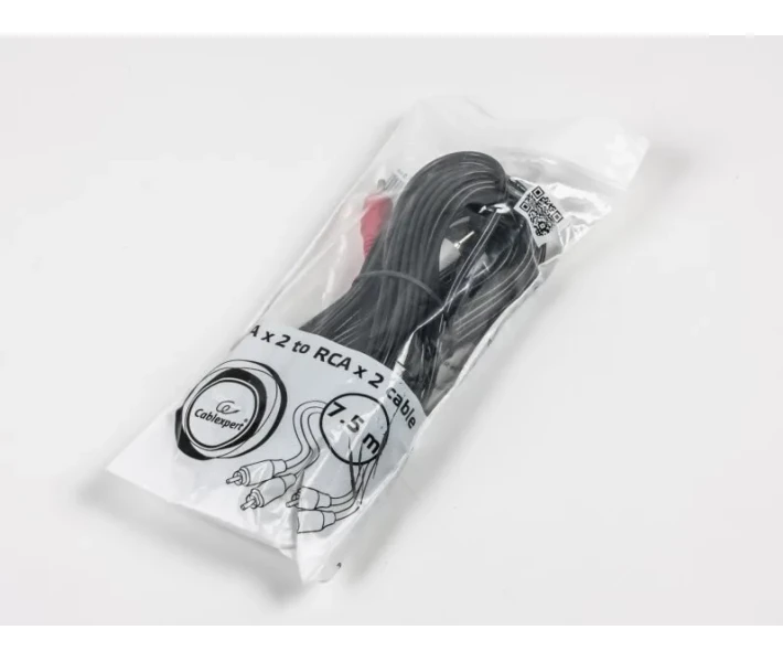 Фото - кабель та перехідник Кабель Cablexpert 2 RCA-2RCA, 7.5 м (CCA-2R2R-7.5M)