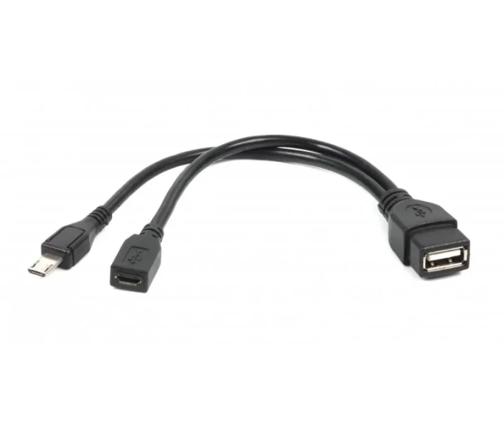 Фото - кабель та перехідник Кабель Cablexpert OTG USB2.0, A-мама / micro B-папа, 0.15 м (A-OTG-AFBM-04)