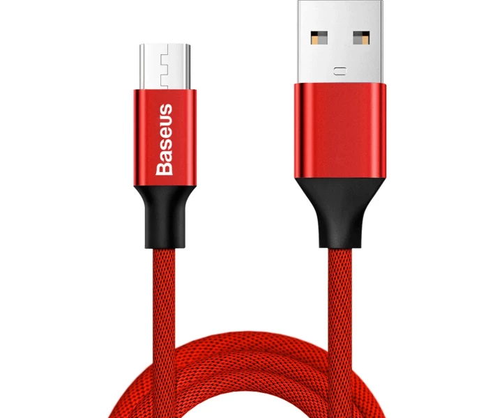 Фото - кабель та перехідник Кабель Baseus Yiven USB to Micro 1.5м Red (CAMYW-B09)