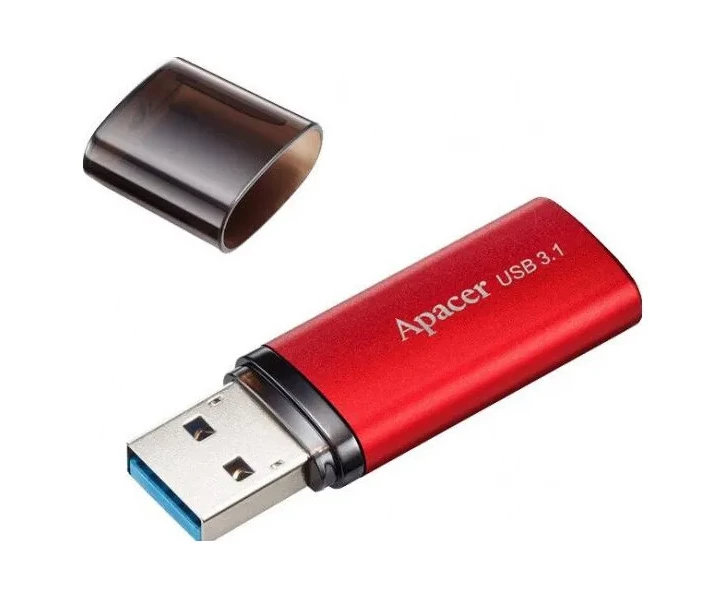 Фото - флешку Флеш-пам'ять USB Apacer AH25B 128GB USB3.1 Red (AP128GAH25BR-1)