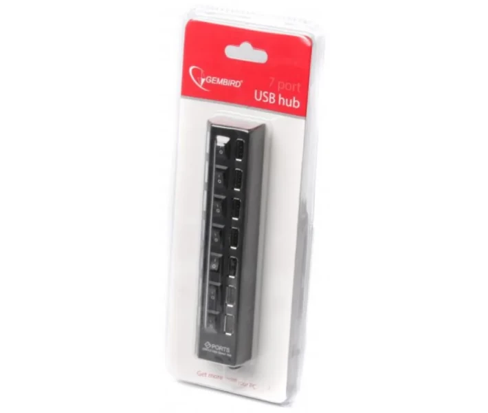 Фото - кардрідер Gembird USB2.0 UHB-U2P7-03 (7 ports)