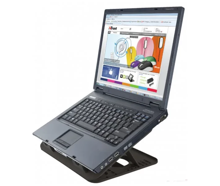 Фото - стіл і підставку для ноутбука Підставка для ноутбука Trust Cyclone Notebook Cooling Stand (17866)